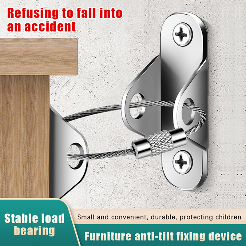 Earthquake Anchor Strap - 1Set Furniture Anchors Anti Tip Furniture