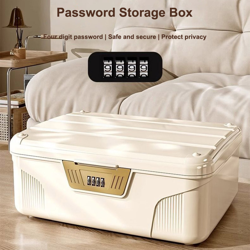 Medicine Cabinet Lock - Portable Password Lock Safe Box Household