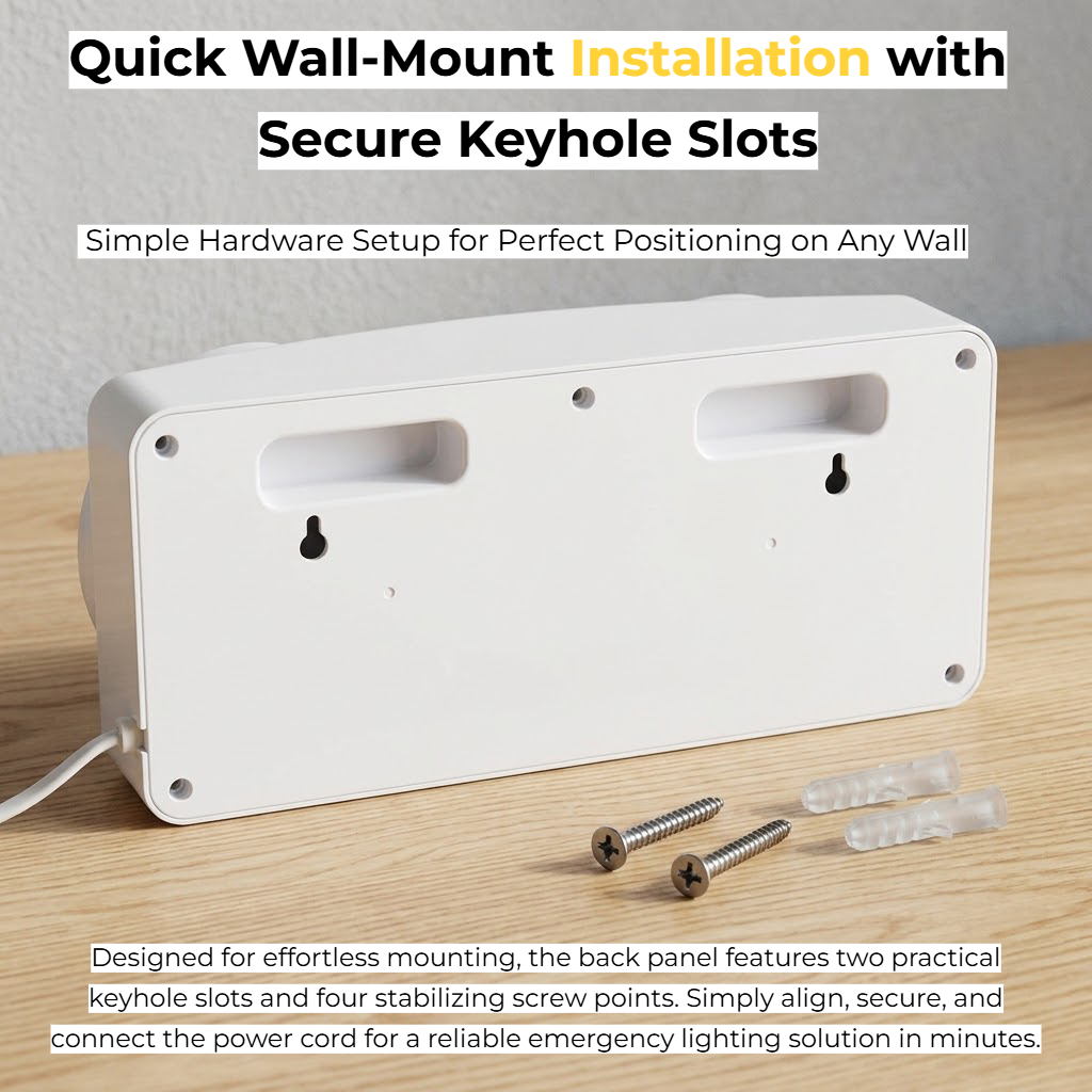 Dual-Head LED Emergency Light  - огляд і ціна Power Outage Light