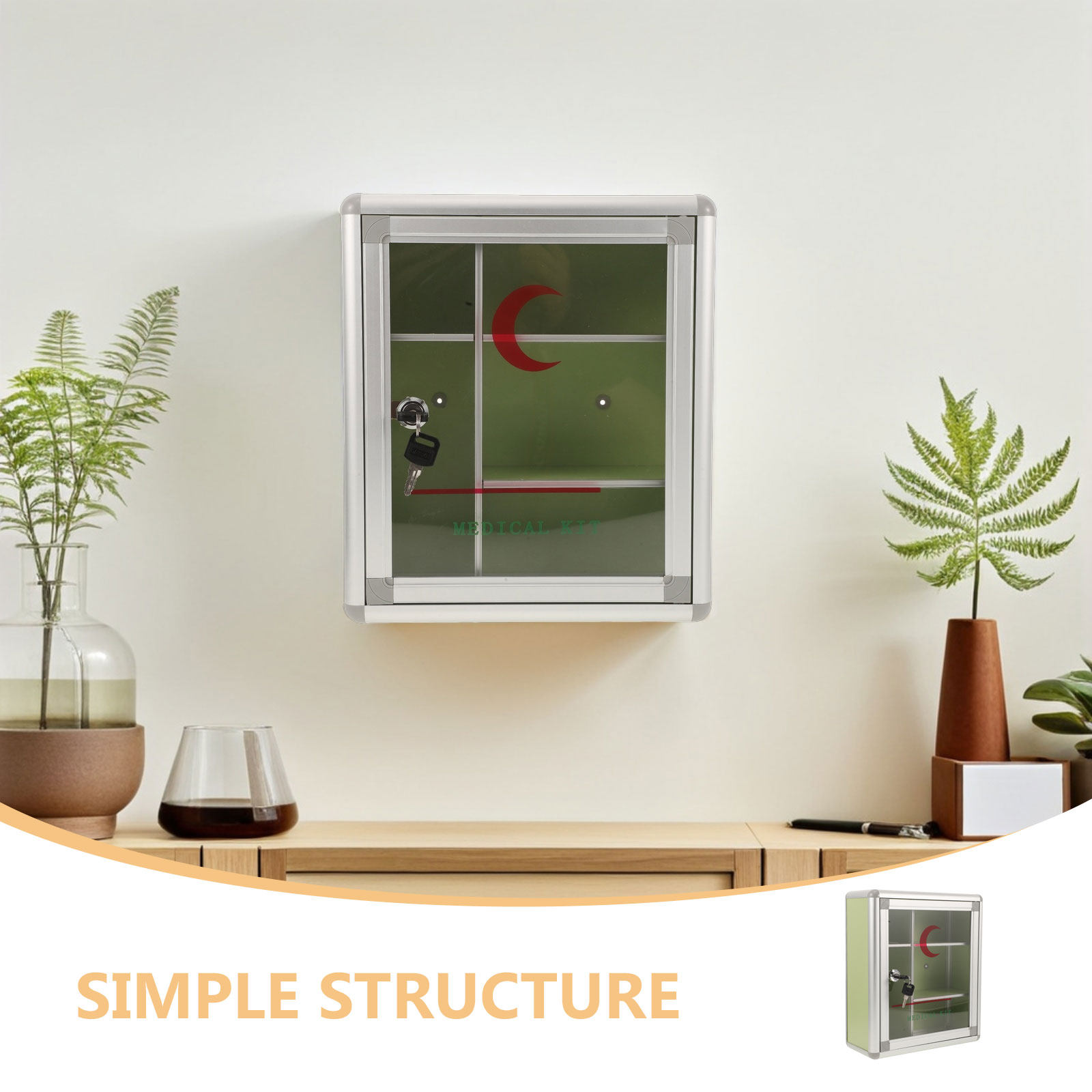 Wall Mount Lockable Medicine C - огляд і ціна Medicine Cabinet Lock