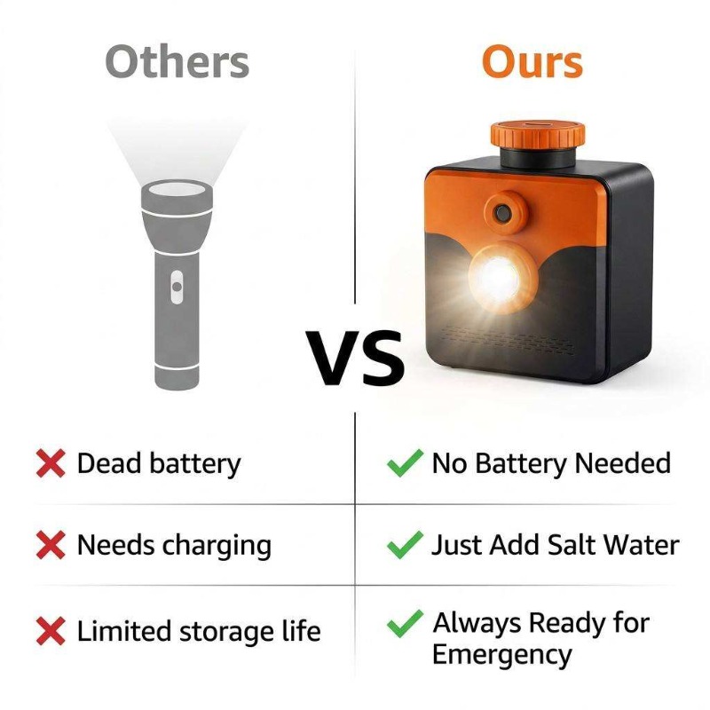 Saltwater Lamp Salt Water Powe - огляд і ціна Power Outage Light