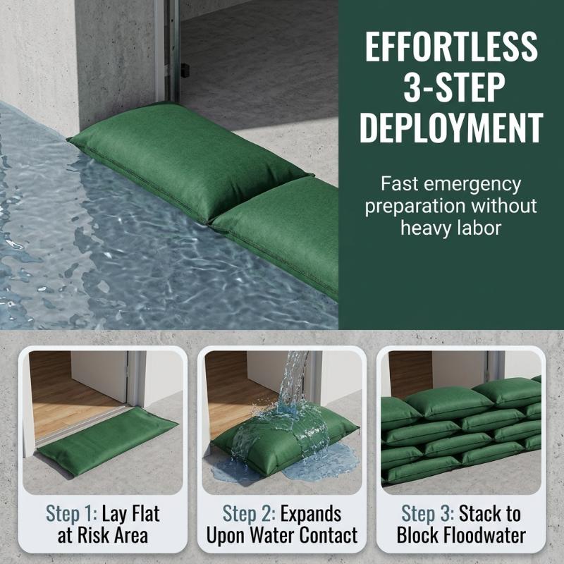 Quick Expand Self Inflating Wa - огляд і ціна Flood Barrier Bag